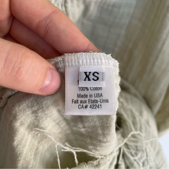 Stark X Women's Light Green Mini Dress Raw Hem Spaghetti Strap Sleeveless XS - Picture 7 of 11